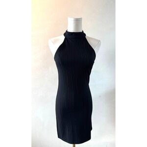 Forever 21 Halter Neck Back Mini Dress NYE Holiday Party Gowing Out Sz S NWT!